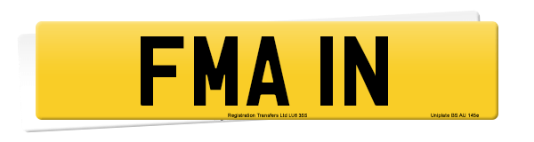 Registration number FMA 1N